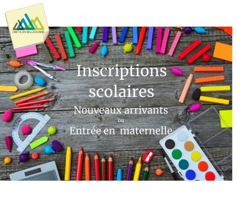 Visuel sur les inscriptions scolaires rentrée 2024