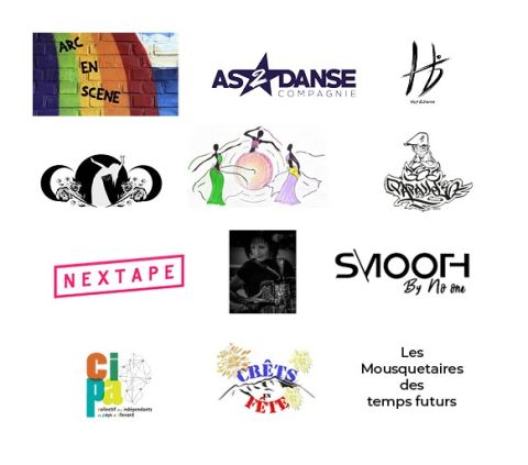 Les logos des partenaires du Festi'danse en Crêts
