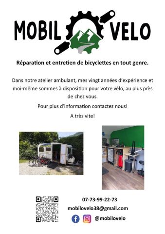 Mobilovélo atelier mobile de réparation de vélos