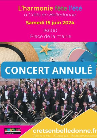 CONCERT ANNULÉ